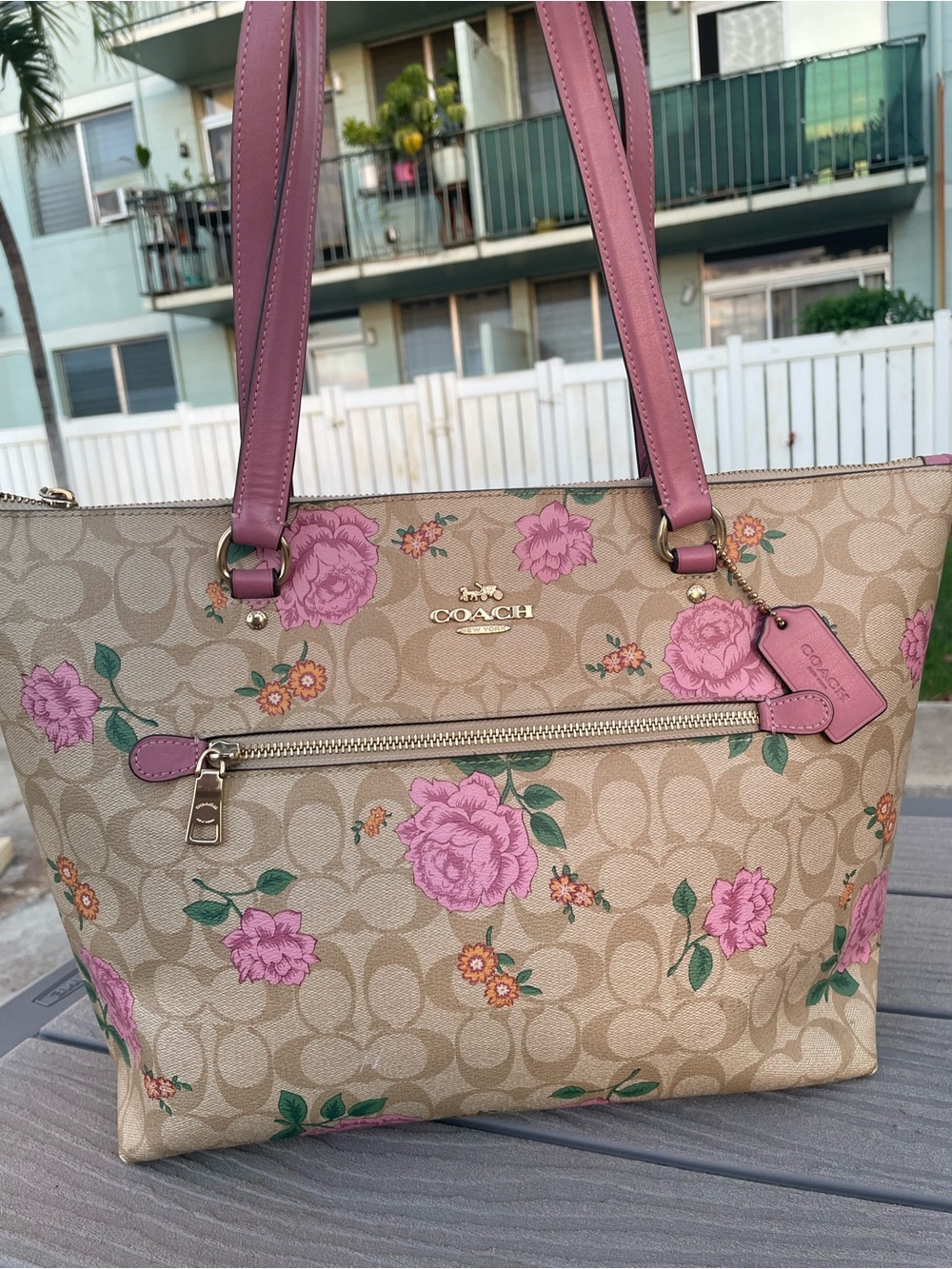 Coach Prairie Tote Floral